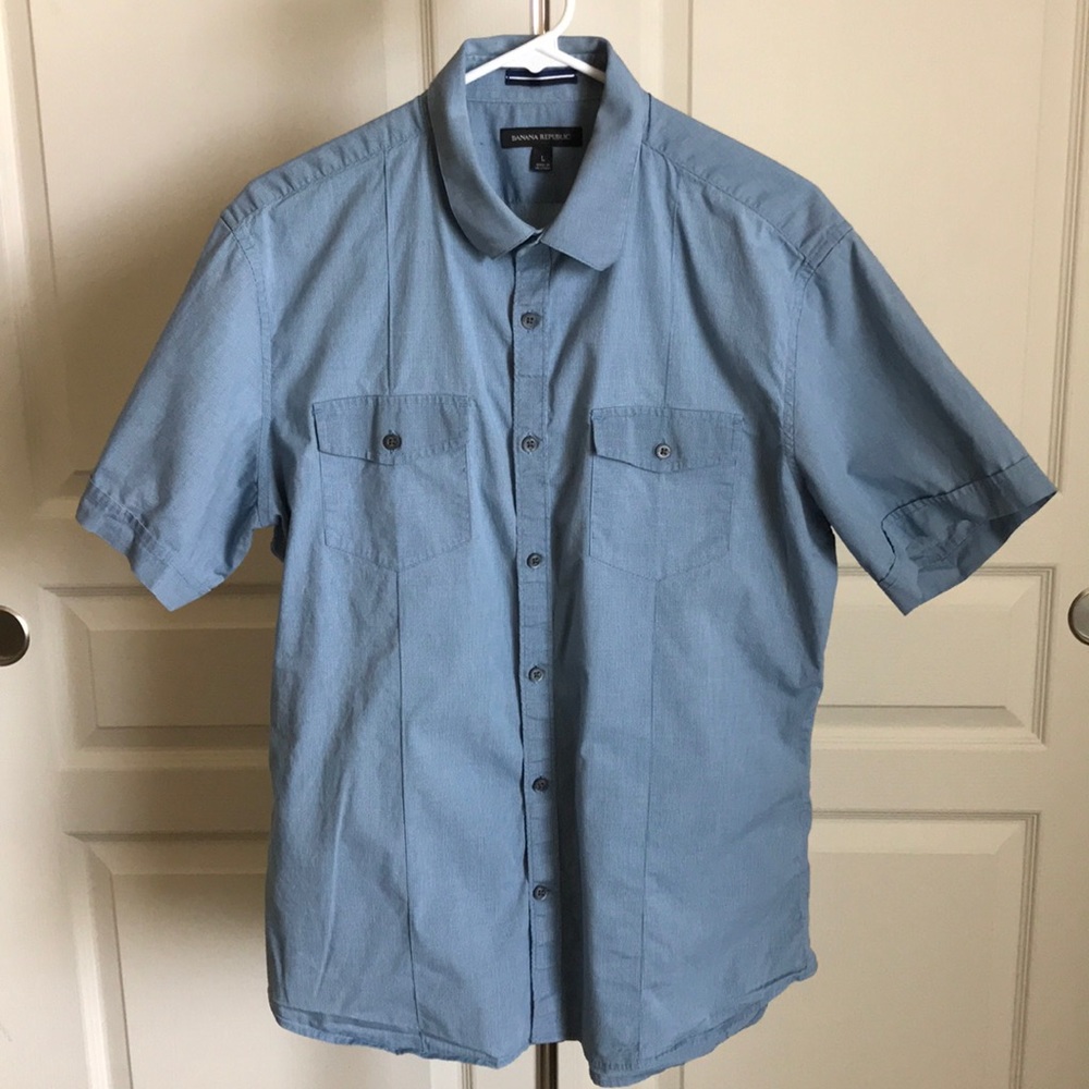 Banana Republic blue bottom up